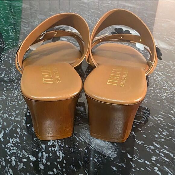BRAND NEW ITALIAN SHOEMAKERS  FLORAL WOMEN'S DESIGN SANDALS - Picture 6 of 13
